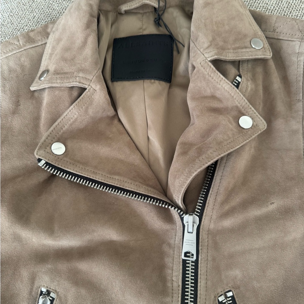 ALLSAINTS Dalby Moto Biker Suede jacket - Picture 4 of 11